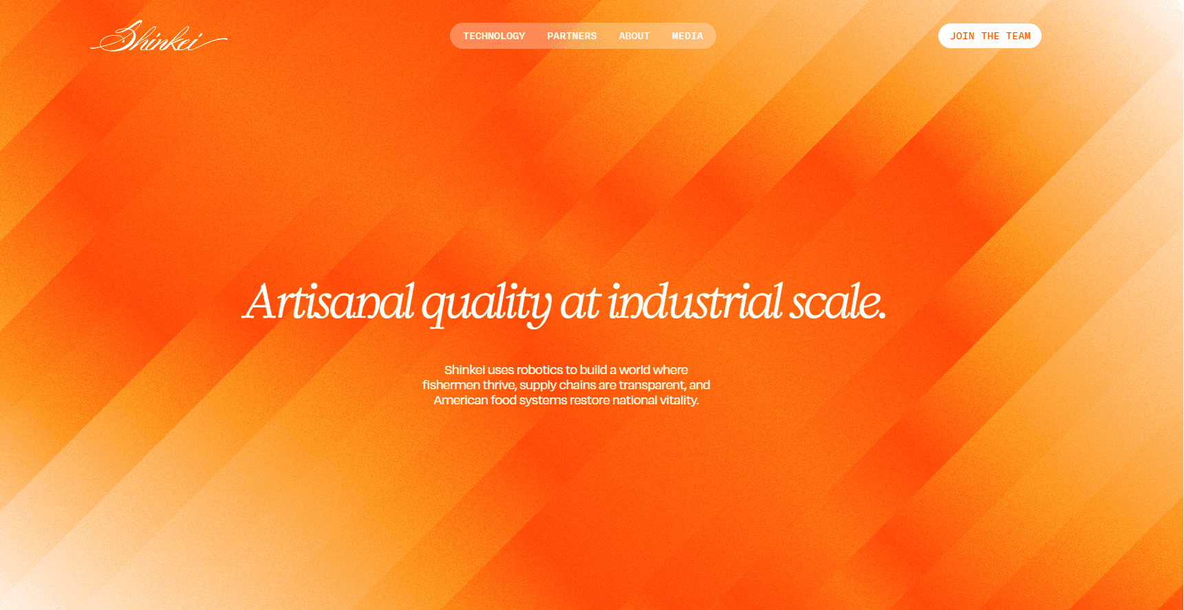 Artisanal Quality at Scale — hero